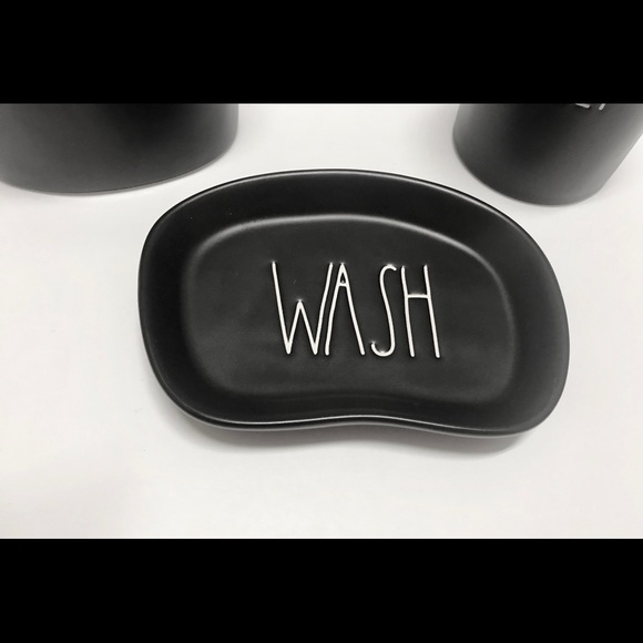 🆕 🖤 🎉HP🎉New Rae Dunn Black Collection 3pc Set - Picture 3 of 8